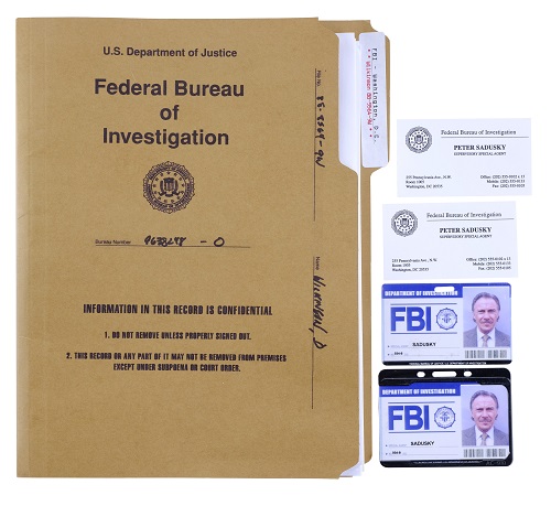 National Treasure: Book of Secrets - Screen Used - Set of Peter Sadusky's - FBI Materials